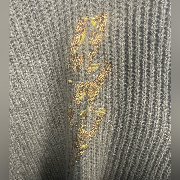 New torrid Chunky Pullover Tunic Sweater grey lightening bolt size 5x - Picture 5 of 8